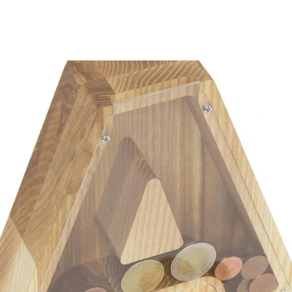 (Never used) Wooden Letter “A” Piggy Bank - Picture 2 of 14